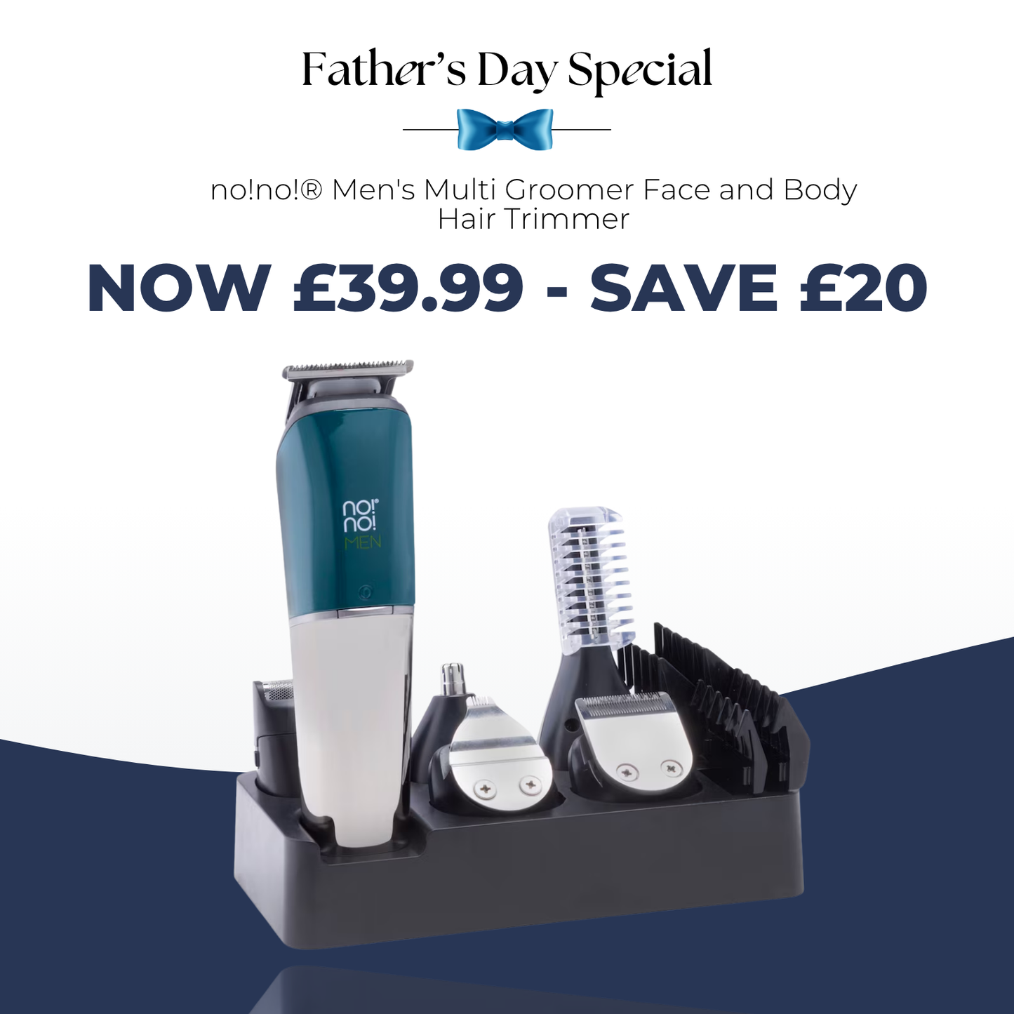 no!no!® Men's Multi Groomer Face and Body Hair Trimmer